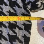 Calvin Klein CHIC BLACK & WHITE HOUNDSTOOTH BUCKLE WAIST KNIT SWEATER DRESS S Photo 9