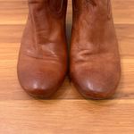 Frye Carson Wedge Booties Cognac Tobacco Brown Leather Hidden Wedge Booties Sz 8 Photo 11