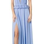 Dress the Population  Athena Braided Halter Gown Periwinkle Size XL NWT Photo 0