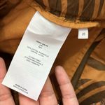 Closed Tie Waist Zip Up Neutral Tropical Abstract Printed Shorts Sz 26 Tan Photo 8