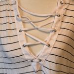 Wildfox  Striped Criss Cross Tie - Up T shirt Photo 1