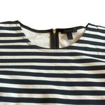 J.Crew Black White Stripe T-Shirt Dress Sheath Comfy Cotton Stretch Size Small Photo 1