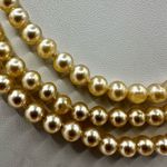 Faux pearl triple strand vintage necklace Photo 7