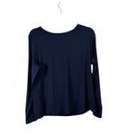 Lands' End Sunshade UPF 50 Long Sleeve Relaxed Rash Guard Navy Blue Womens 0x 14W Photo 1