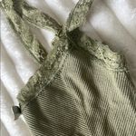 Urban Outfitters  Olive Green Lace Trim Crop Tank Photo 7