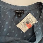 Torrid NWT Emma Dusty Blue Swiss Dot Babydoll Tunic Size 1X Photo 10