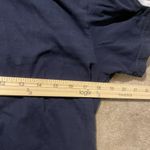 ZARA  Women's Navy Blue Short Sleeve T-Shirt Size Medium Red White Stripes Photo 5