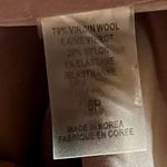 Elie Tahari Women’s Chocolate Brown Wool Blazer 8P | Single-Breasted Office Prep Photo 7