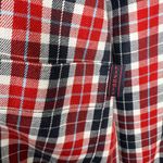 Liz Claiborne Vintage Liz Golf Red Blue White Plaid Bomber Jacket Size Medium Photo 2