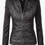 Made By Johnny Faux Leather Jacket Photo 4