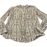 Ny Collection  sheer snakeskin print blouse Photo 0