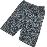 Zenana Outfitters Gray Leopard High Waist Bike Shorts Photo 1