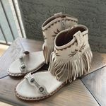 Ash Free People X  Dakota Fringed White Sandals Photo 4