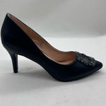 Journee Collection ‎ Heels 6 1/2 Black Rhinestones Pointed Toe Career Formal NEW Photo 4