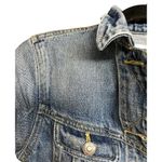 Aritzia  TNA The Tina Crop Washed Denim Light Blue Jacket Biker Style Size XS Photo 3