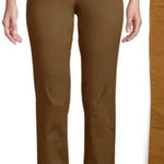 Lands' End LANDS’ END Mid Rise Slim Leg Chino Crop Pants Brown Cotton Cropped Chinos Work 8 Photo 0