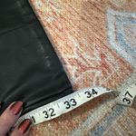 Abercrombie & Fitch  vegan leather split hem pants black size small long Photo 5