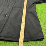Gap Vintage  Coat Women LG Lightweight Black Button Up Business Casual Dress Y2K Photo 4