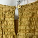 Carly Jean Los Angeles Mustard Yellow Sleeveless Ruffle Trim Tiered Shift Dress Photo 10