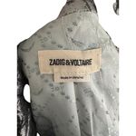 Zadig & Voltaire Silver Metallic Jacket Blazer Size 36 / US Small Photo 2