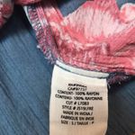 Billabong  Women’s Floral Print Smocked Tube Babydoll Blouse Flared Sleeves Photo 5