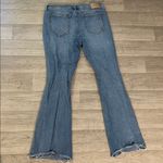 Seven7  Blue Distressed Flare Jeans Sz 14 Photo 4
