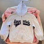 Aeropostale y2k vintage embroidered zip up hoodie Photo 5