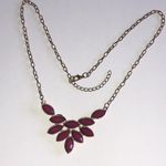 Elegant Maroon Boho Statement Necklace Photo 6