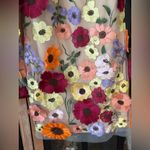 ASOS 3D flowers appliqué dress long sleeve mesh mock neck mini Oscarrenta embroidered Photo 10