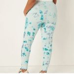 PINK - Victoria's Secret  Blue Purple Aqua Tie Dye Cotton Lounge Joggers, XS Photo 7