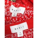 Mable Two Piece Set, crop top and shorts, red floral size Medium Photo 6