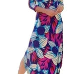 Soft Surroundings  Serena Long Sleeve Maxi Dress Floral Large B17 Photo 0