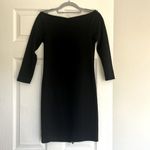 Armani Exchange  Black Zip Up Dress Quarter Sleeve Size Small EUC Photo 2