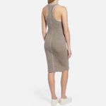 James Perse Taupe Ribbed Racerback Tank Midi Dress Size 1 / Small $245 Photo 6