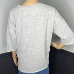 Altar'd State Short Sleeve Fleece Pullover Top Gray Sz Small Photo 5