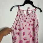 CAbi  floating poppies tie back tank top blouse women size medium business casual Photo 2