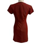 Newport News Easy Style Sheath Dress Womens 4P Orange Y2K VTG Party Office Work Photo 1