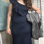 Jessica Howard  Navy Blue One Shoulder Dress Photo 2