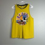We The Free ⭐️Free People  west coast yellow swing graphic tank top size small Photo 2
