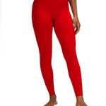 90 Degrees by Reflex 90 Degree by Reflex Size Medium High-Waisted Red Leggings. Photo 0