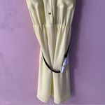 H&M Sheer Bright Yellow Belted Mini Dress Size 6 NWT Photo 6