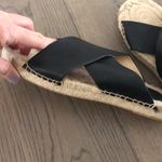 NWOB Saludos leather cross strap sandal Black Size 8 Photo 1