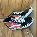 Vans NWOT High-Top Sneakers, Pink and Black Flame Dice, men’s 7.5 women’s 9 Photo 1