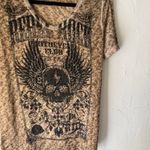 Voice Of California Rebel Rock Graphic Tee USA Size L Brown Skull Biker Shirt Size L Photo 2