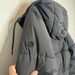 Calvin Klein  Women’s Puffer Coat Hooded Black Size XL Mid Length Photo 4