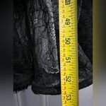 Tadashi Shoji Tadashi maxi black lace tiered dress strapless sweetheart  Silk beaded sequin Photo 8