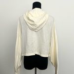 Fabletics Ivory Cream Crop Hoodie in XXS Photo 3