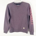 Carhartt Blackberry Relaxed Fit Graphic Spellout Long Sleeves Sweatshirt Size XS Photo 0