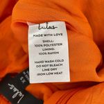 Lulus Jumpsuit Extra Small Luxe Luau Orange Tropical Floral NWT Strapless Beach Photo 12