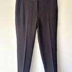 St. John Black Dress Pant Straight Leg High Waist Slack Trouser Formal Office Photo 0